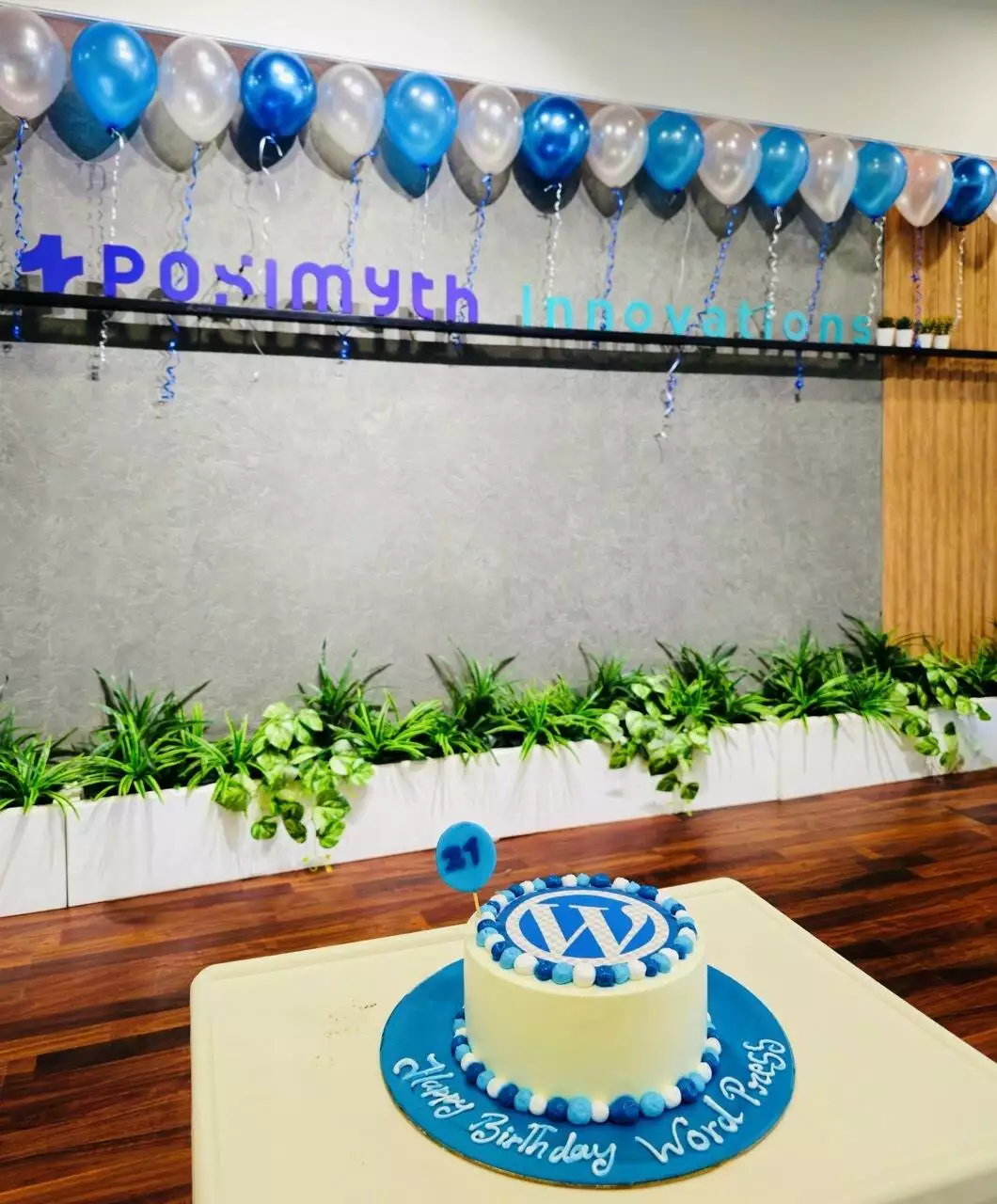 WordPress Birthday Cake 21st at POSIMYTH