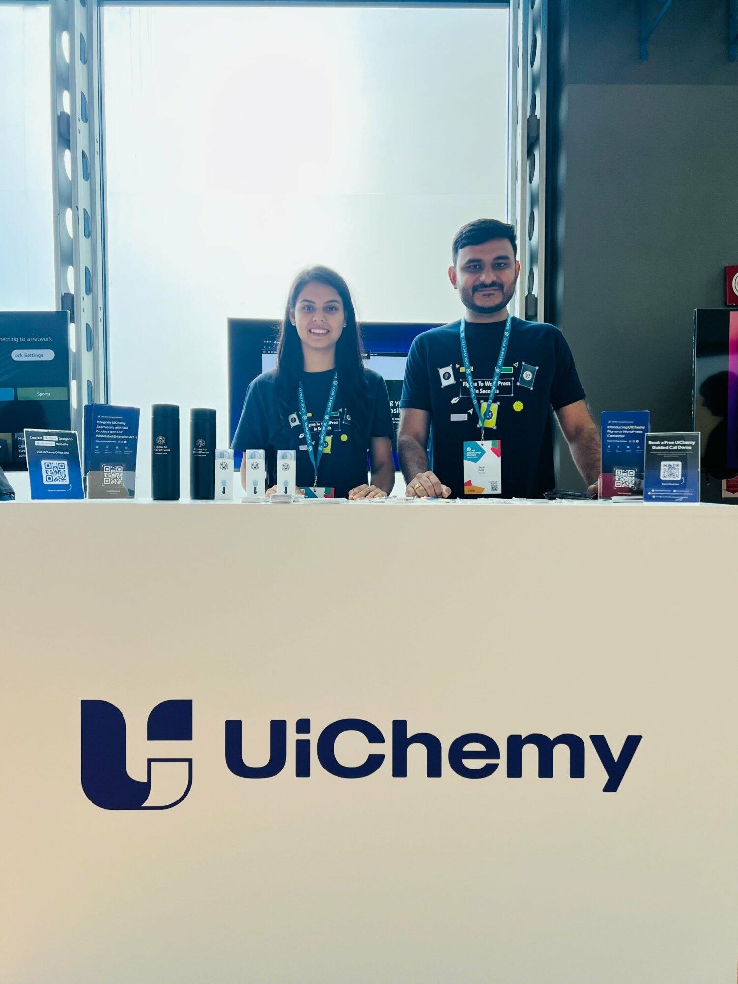 Recap of WordCamp Europe 2024: Our Experience as Sponsor 6 UiChemy Booth 2 1 scaled